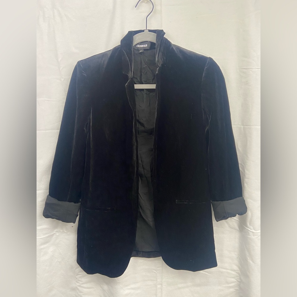 Express velvet blazer